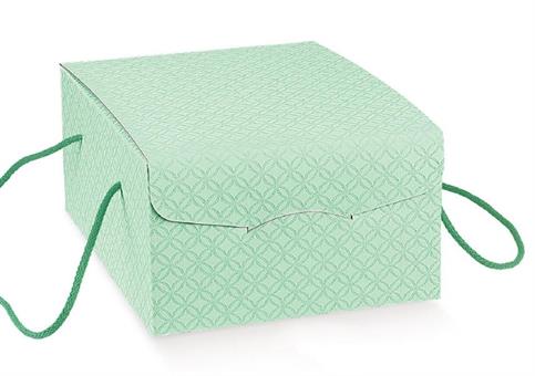 SCAT.COLOMBA gr.750 MATEL.Verde+CORD. - Cm.29x22x13