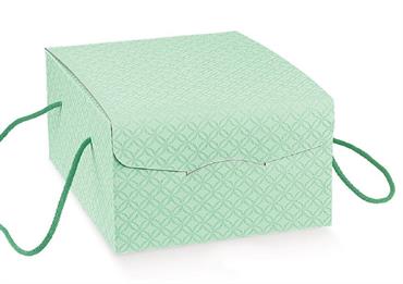 SCAT.COLOMBA gr.750 MATEL.Verde+CORD. - Cm.29x22x13