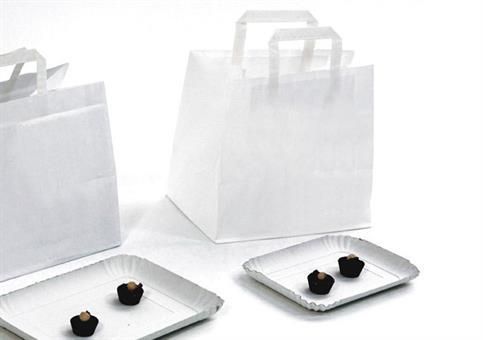 BAG PASTICCERIA Piccola cm.26x18x24 KRAFT Bianco