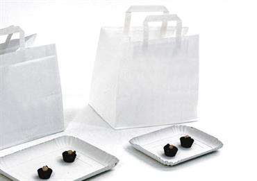 BAG PASTICCERIA Piccola cm.26x18x24 KRAFT Bianco