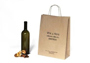 BAG + SEPARATORE 3 BOTT. con STAMPA - Cm.26x12x36