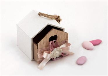 CASETTA di LEGNO - Cm.8x8x7