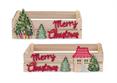 CASS. MERRY CHRISTMAS Set 1/2 cm.30x18x8 e cm. 33,5x20x8