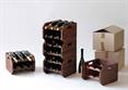CANTINETTA sovrapp. NOCE 3+3 Bott. cm.31x34x23