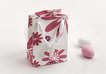 BORSA FIORI Gialli/Fuxia - Cm.13x18x8
