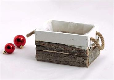CASSETTA rett. BORDO Bianco - Cm.20x12x12
