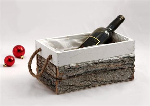 CASSETTA rett. BORDO Bianco - Cm.30x16x14