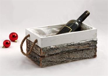 CASSETTA rett. BORDO Bianco - Cm.30x16x14