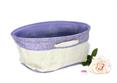 CESTO TESSUTO BICOLORE Glicine cm.43x33x20