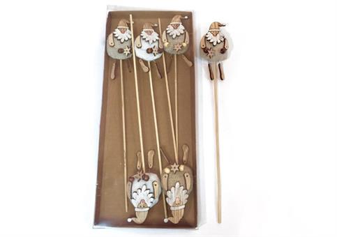 PICK BABBO LEGNO H.32 PZ.6