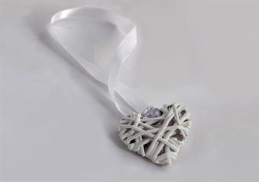 CUORE VIMINI Bianco - Cm.5