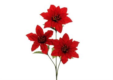 STELLA NATALE TRE FIORI Panna/Rossa/Bianca