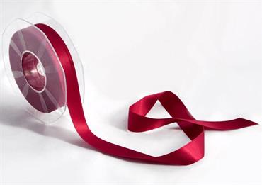 DOPPIO RASO 25MM 50MT Rosso cupo