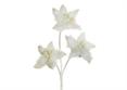 STELLA NATALE TRE FIORI cm.59 Bianca