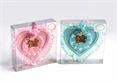 FIOCCO NASCITA CUORE Rosa/Azzurro