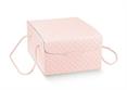 PORTA-COLOMBA da 1Kg MATELASSE' ROSA+CORD. cm.33X23X14