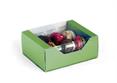 SCAT.con GUAINA trasp.+ ALVEARE da 6 MACARONES - Mm.97x120x48