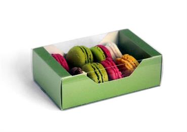 SCAT.con GUAINA trasp.+ ALVEARE 8 MACARONES - Mm.97x150x48