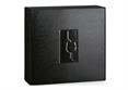 CASSETTA PELLE NERO 4 bt. + GRAFICA a RILIEVO cm.34x38x9,5