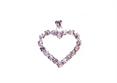 BUSTA 6 pz. CUORE SINGOLO c/STRASS