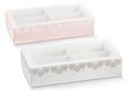 QUADRA+FASC. mm.145x75x35 CHANT.Bianco/Rosa CONF.10 pz.