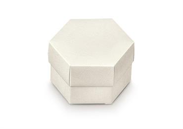 ESAGONO F/Cop+DIV. cm.8x5,5 SETA BIANCO PZ.10