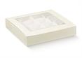 PRATICA c/FIN. +INSERTO cm.16x8x3 PELLE BIANCO CONF.10PZ.