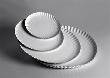 VASSOI TONDI Bianchi al Kg - Diam. cm.18