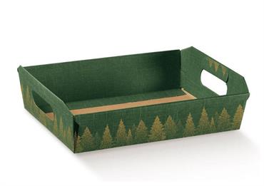 CESTO incollato cm.35x26x7 GREEN FOREST