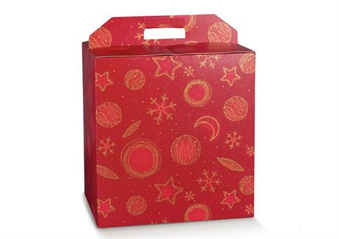 VALIG. PANETT.+BT. cm.33x25x35 RED UNIVERSE