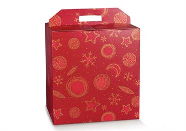VALIG. PANETT.+BT. cm.33x25x35 RED UNIVERSE
