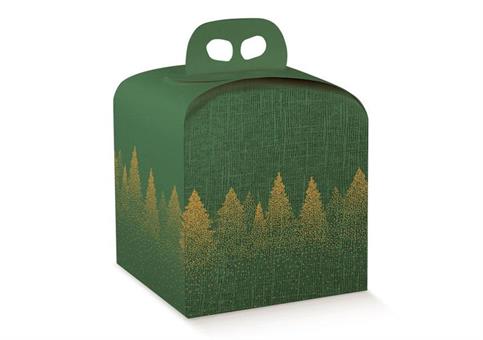 AST.PANETTONE alto cm.20x20x18 GREEN FOREST