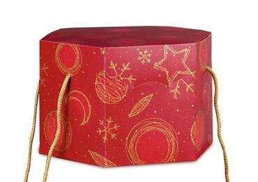 SEGRETO ESAGONO cm.24,5x24,5x18 RED UNIVERSE