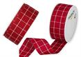 NASTRO QUADRI Rosso/Bianco mm.35 mt.20