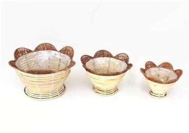 VASO SMERLATO basso CANAPA SET 1/3