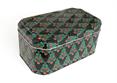 SCATOLA LATTA rettang. con ABETI cm.28x17x12