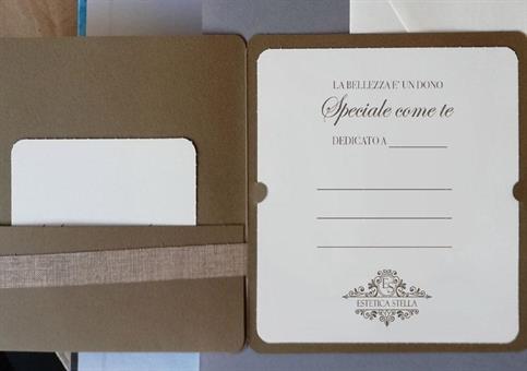 BIGLIETTO REGALO con STAMPA PERSONALIZZATA