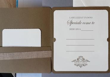 BIGLIETTO REGALO con STAMPA PERSONALIZZATA
