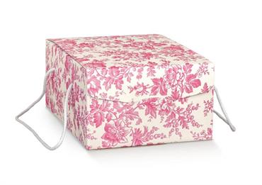 PORTA-COLOMBA+CORDINO cm.33,5x23,5x14 FIORI Fuxia