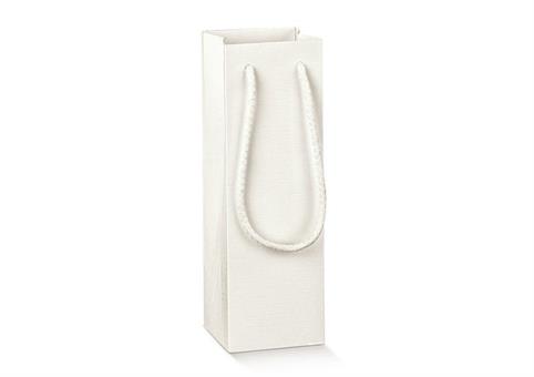 SHOPPER BOX + CORDINI cm.7x7x23 FIBRA Bianco