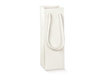 SHOPPER BOX + CORDINI cm.7x7x23 FIBRA Bianco