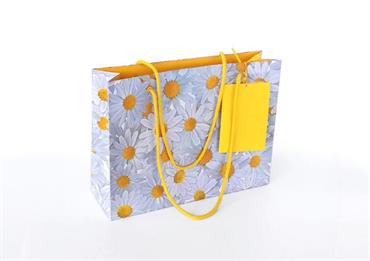 BORSA CARTA MARGHERITE cm.30x9 H.22,5