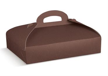 PORTA-PASTE LINO Marron cm.33x24x6
