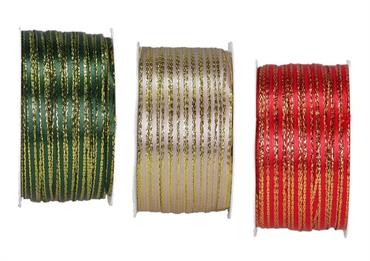SATEN DOUBLE mm.3 mt.50-ROSSO