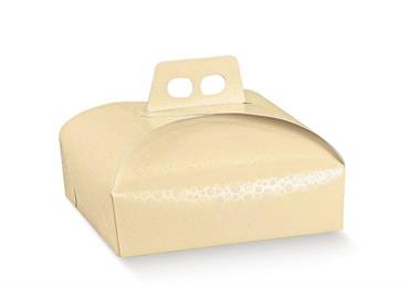 PORTA-TORTA SFERE Crema cm.25x25x7