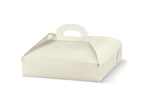 PORTA-PASTE PELLE Bianco cm.39x28x6