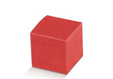 SCAT. pieghevole SETA Rossa cm.10X10X10