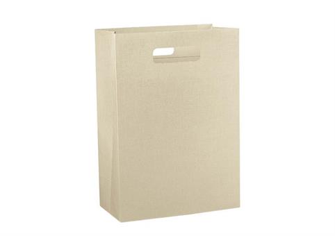 SHOPPER BOX SETA Avorio cm.31x12x38