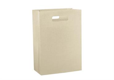 SHOPPER BOX SETA Avorio cm.31x12x38