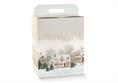 VALIG.PANETT+BOTT. cm.28x20x35 CHRISTMAS VILLAGE